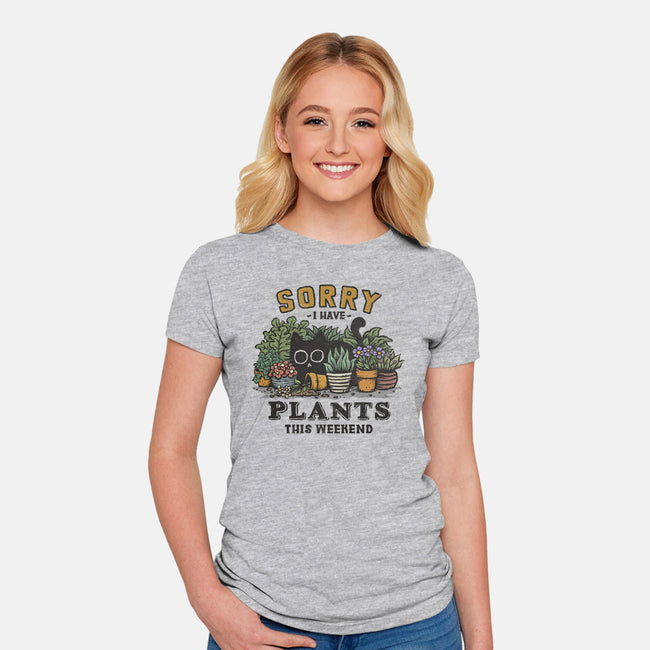 I Have Plants This Weekend-Womens-Fitted-Tee-kg07