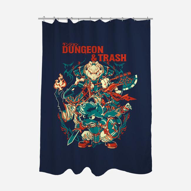 Dungeon And Trash-None-Polyester-Shower Curtain-Estudio Horta