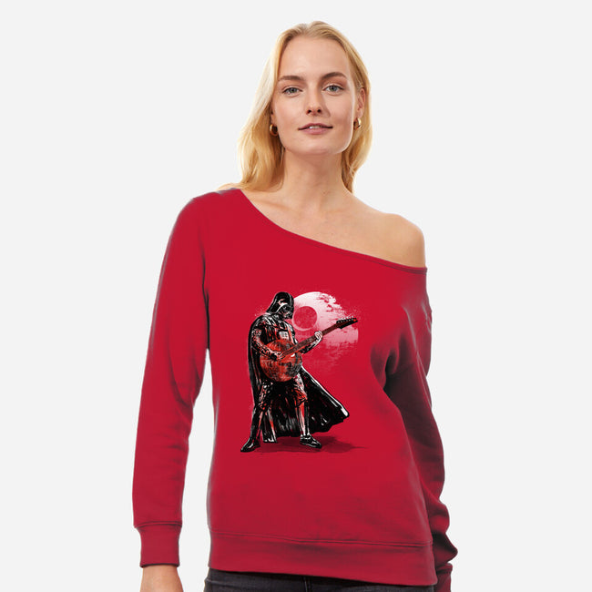 Vader Rocks-Womens-Off Shoulder-Sweatshirt-kharmazero