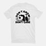 Don't Know Don't Care-Womens-Fitted-Tee-Vallina84