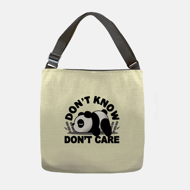 Don't Know Don't Care-None-Adjustable Tote-Bag-Vallina84