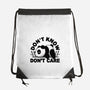 Don't Know Don't Care-None-Drawstring-Bag-Vallina84