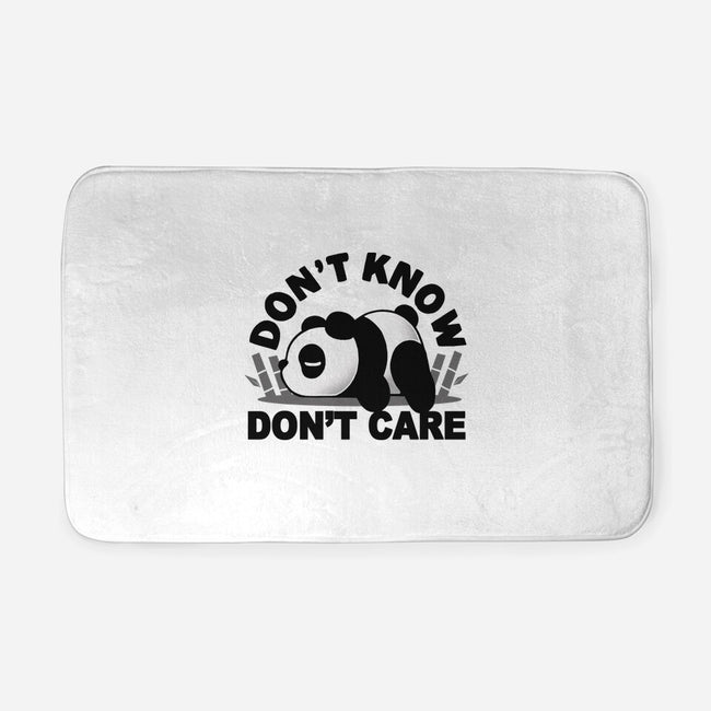 Don't Know Don't Care-None-Memory Foam-Bath Mat-Vallina84
