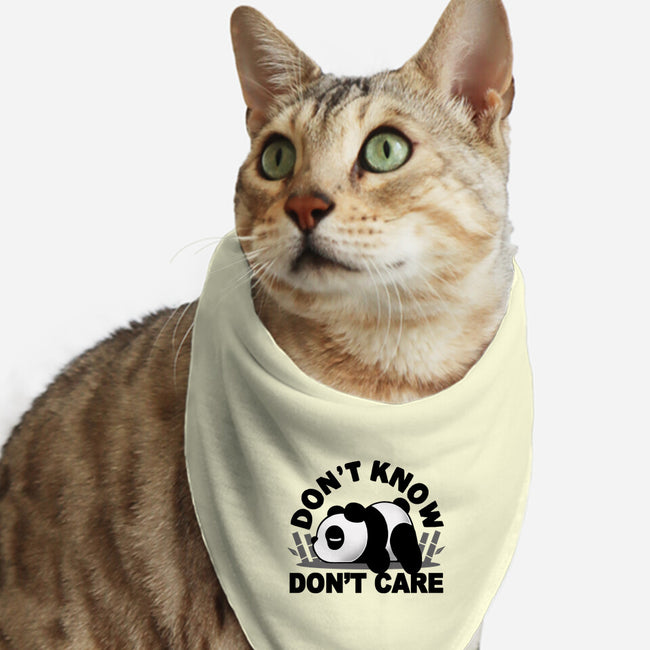 Don't Know Don't Care-Cat-Bandana-Pet Collar-Vallina84
