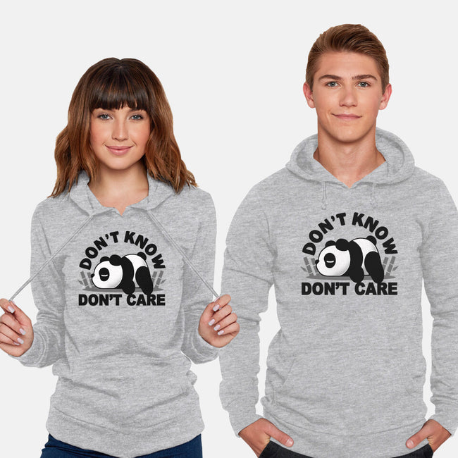 Don't Know Don't Care-Unisex-Pullover-Sweatshirt-Vallina84