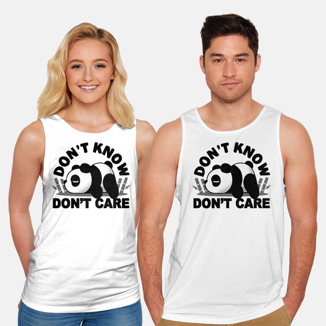 Don't Know Don't Care-Unisex-Basic-Tank-Vallina84