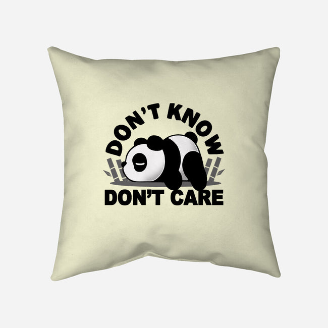 Don't Know Don't Care-None-Non-Removable Cover w Insert-Throw Pillow-Vallina84