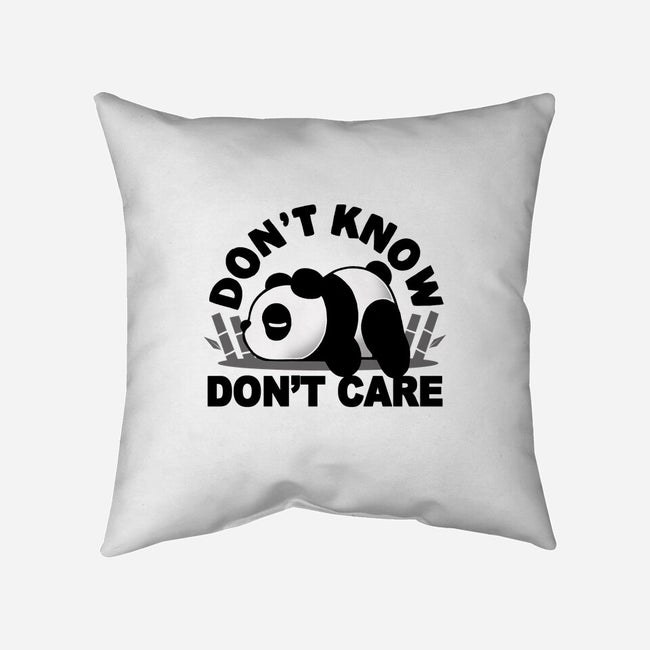 Don't Know Don't Care-None-Non-Removable Cover w Insert-Throw Pillow-Vallina84