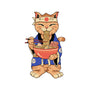 Ramen Meowster Standing-None-Non-Removable Cover w Insert-Throw Pillow-vp021