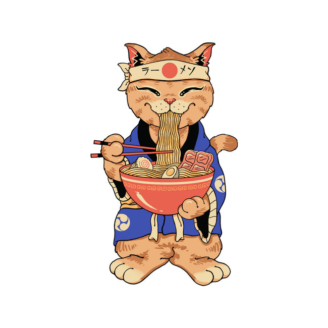 Ramen Meowster Standing-None-Removable Cover w Insert-Throw Pillow-vp021