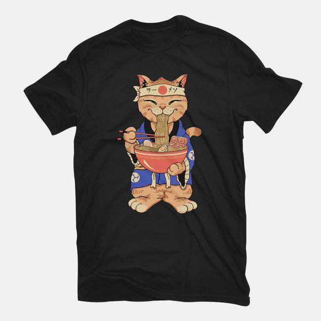 Ramen Meowster Standing-Unisex-Basic-Tee-vp021