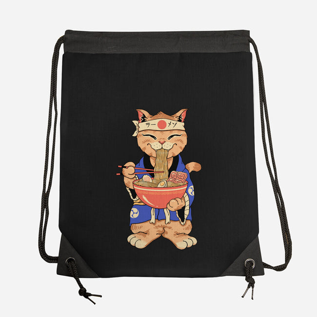 Ramen Meowster Standing-None-Drawstring-Bag-vp021