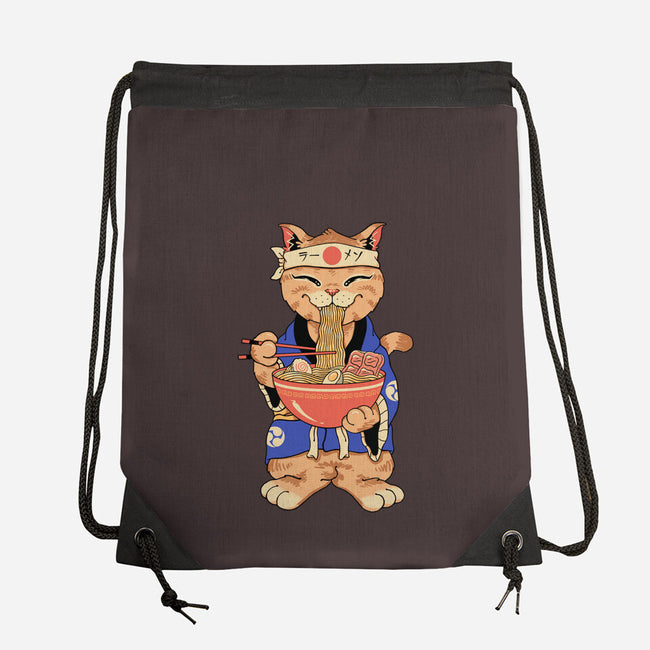 Ramen Meowster Standing-None-Drawstring-Bag-vp021