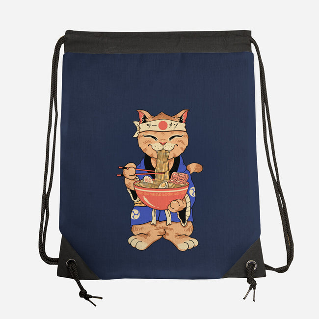 Ramen Meowster Standing-None-Drawstring-Bag-vp021