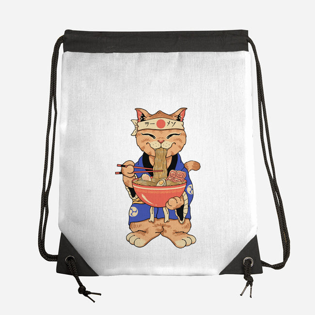 Ramen Meowster Standing-None-Drawstring-Bag-vp021