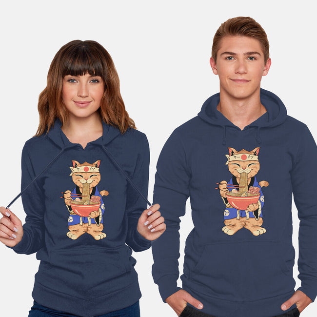 Ramen Meowster Standing-Unisex-Pullover-Sweatshirt-vp021