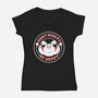 Don’t Worry Be Hoppy-Womens-V-Neck-Tee-Tri haryadi