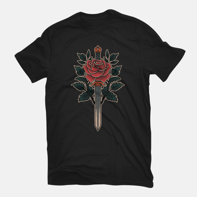 Blade Of Roses-Womens-Fitted-Tee-fanfreak1