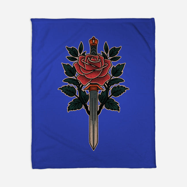 Blade Of Roses-None-Fleece-Blanket-fanfreak1