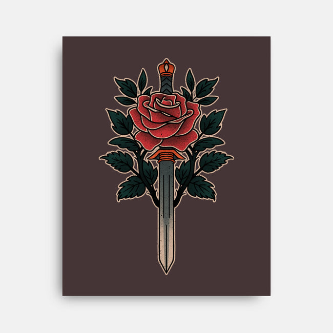 Blade Of Roses-None-Stretched-Canvas-fanfreak1