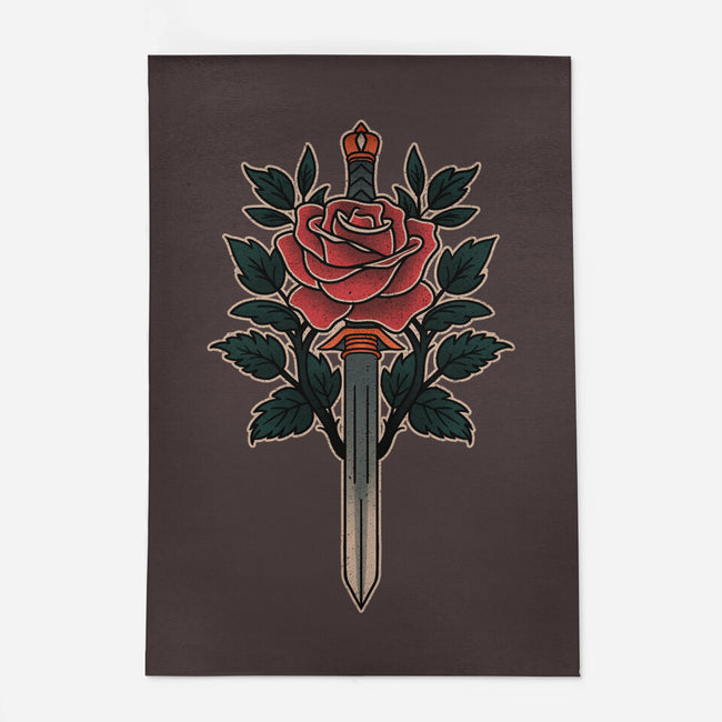 Blade Of Roses-None-Outdoor-Rug-fanfreak1