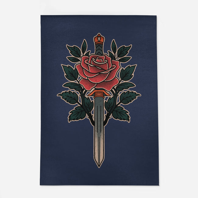 Blade Of Roses-None-Outdoor-Rug-fanfreak1