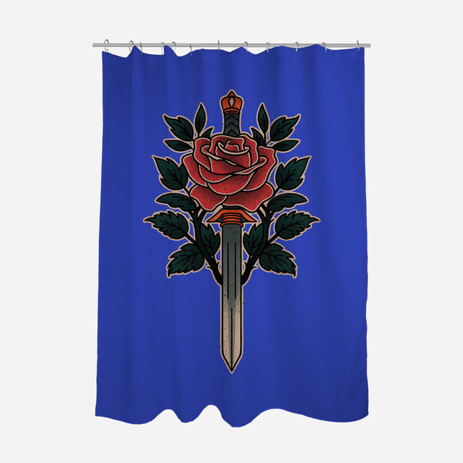 Blade Of Roses-None-Polyester-Shower Curtain-fanfreak1