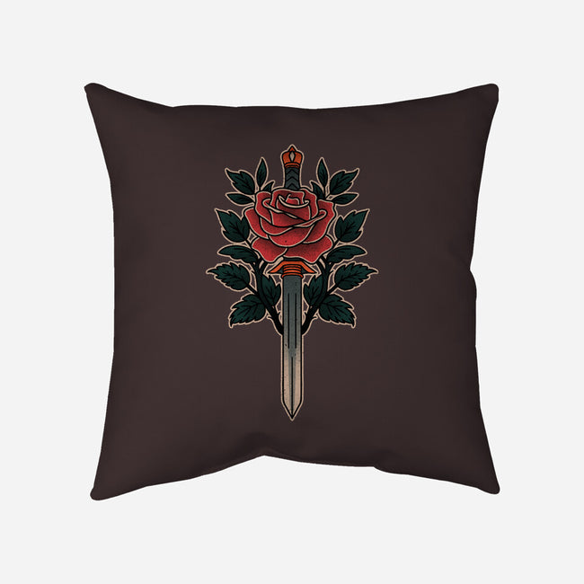 Blade Of Roses-None-Non-Removable Cover w Insert-Throw Pillow-fanfreak1