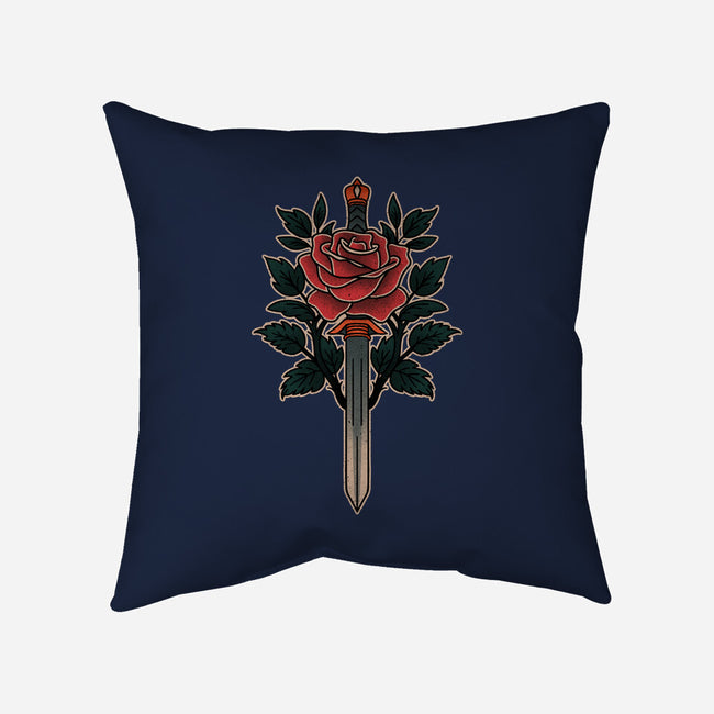 Blade Of Roses-None-Non-Removable Cover w Insert-Throw Pillow-fanfreak1