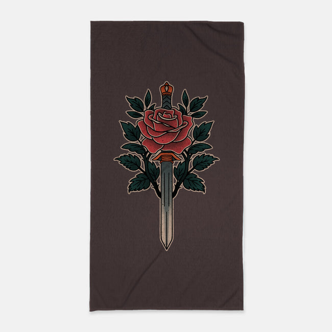 Blade Of Roses-None-Beach-Towel-fanfreak1