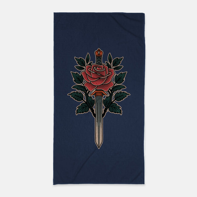 Blade Of Roses-None-Beach-Towel-fanfreak1