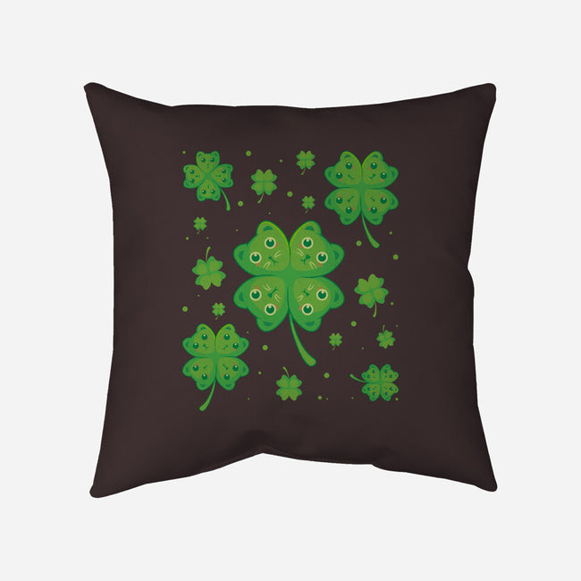 Lucky Kittens-None-Removable Cover-Throw Pillow-erion_designs