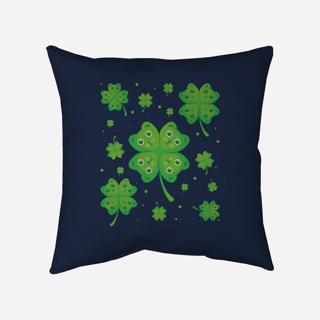 Lucky Kittens-None-Removable Cover-Throw Pillow-erion_designs