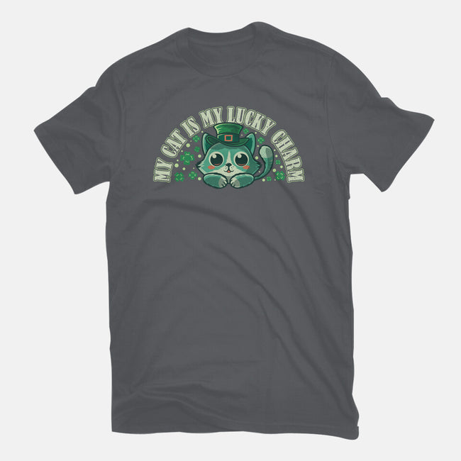 My Cat Is My Lucky Charm-Mens-Heavyweight-Tee-erion_designs