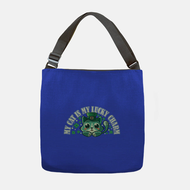 My Cat Is My Lucky Charm-None-Adjustable Tote-Bag-erion_designs