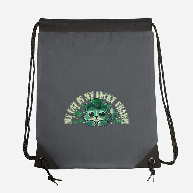 My Cat Is My Lucky Charm-None-Drawstring-Bag-erion_designs