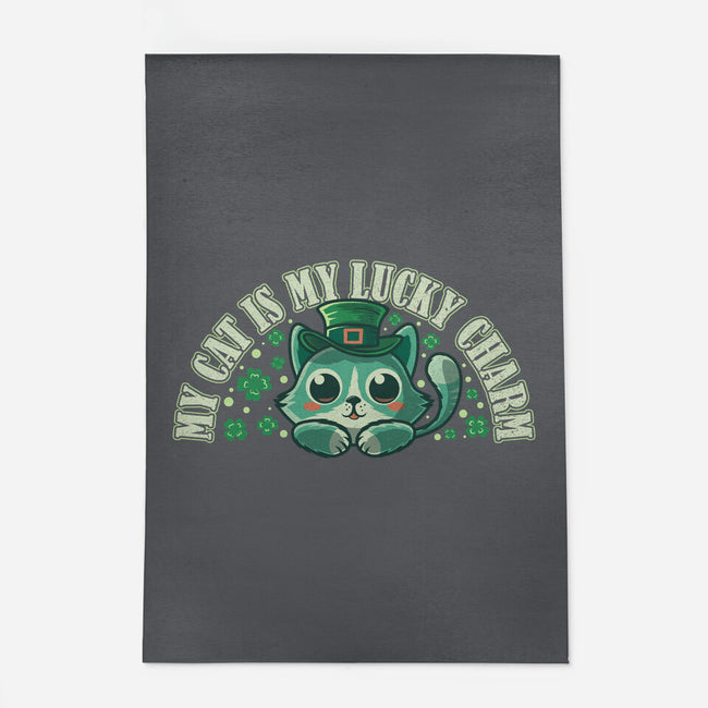 My Cat Is My Lucky Charm-None-Outdoor-Rug-erion_designs