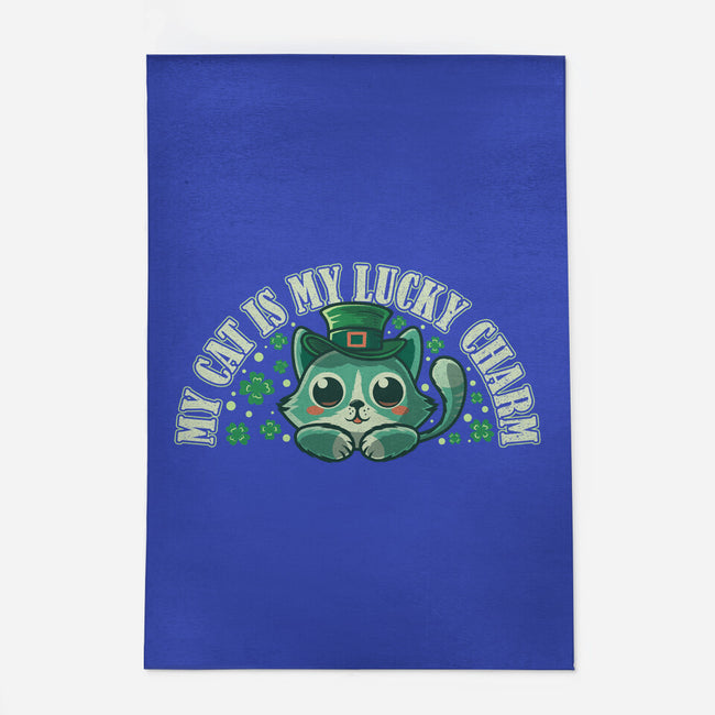 My Cat Is My Lucky Charm-None-Outdoor-Rug-erion_designs