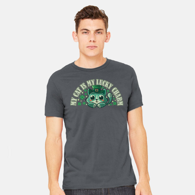 My Cat Is My Lucky Charm-Mens-Heavyweight-Tee-erion_designs