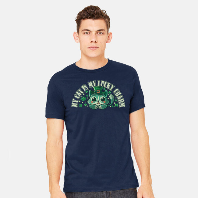 My Cat Is My Lucky Charm-Mens-Heavyweight-Tee-erion_designs