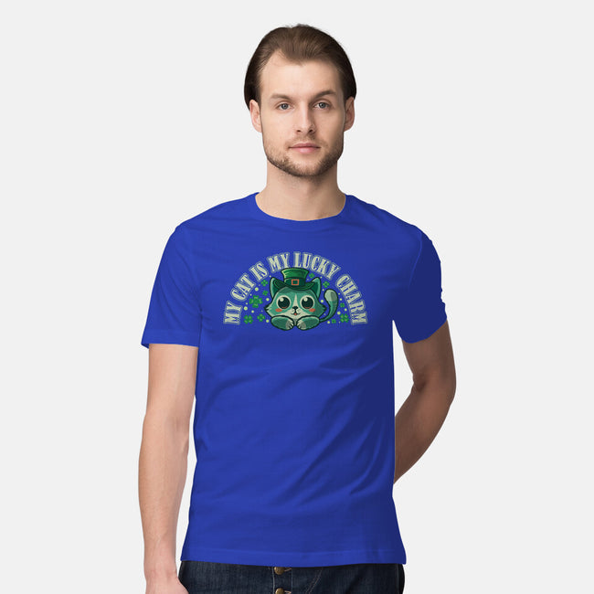 My Cat Is My Lucky Charm-Mens-Premium-Tee-erion_designs