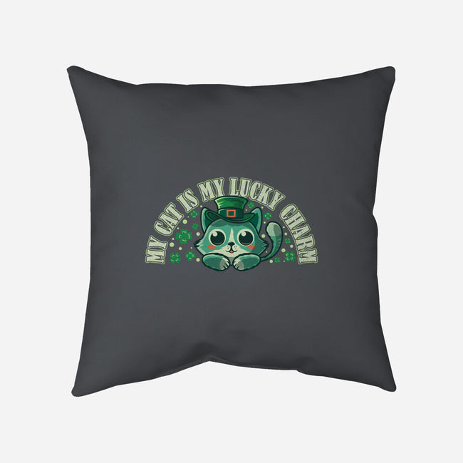 My Cat Is My Lucky Charm-None-Non-Removable Cover w Insert-Throw Pillow-erion_designs