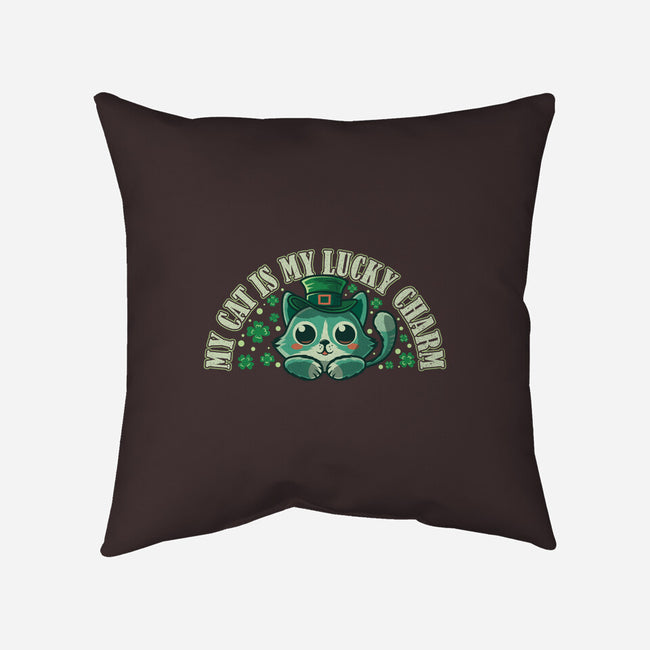 My Cat Is My Lucky Charm-None-Non-Removable Cover w Insert-Throw Pillow-erion_designs