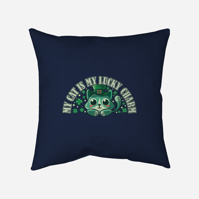 My Cat Is My Lucky Charm-None-Non-Removable Cover w Insert-Throw Pillow-erion_designs