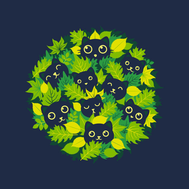 Spring Leaf Kittens-None-Glossy-Sticker-erion_designs