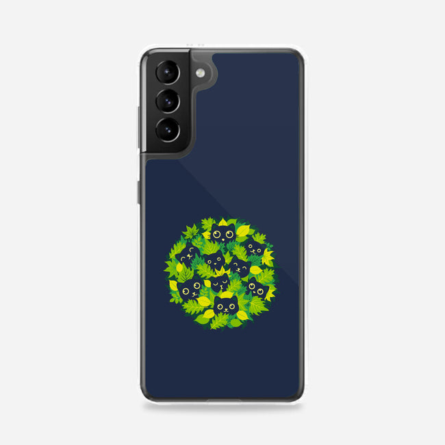 Spring Leaf Kittens-Samsung-Snap-Phone Case-erion_designs