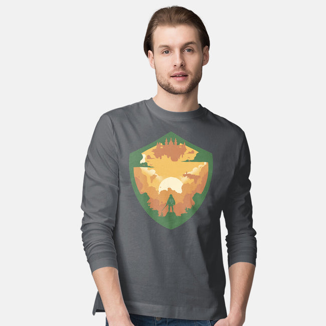 Hylian Shield-Mens-Long Sleeved-Tee-RamenBoy