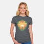 Hylian Shield-Womens-Fitted-Tee-RamenBoy