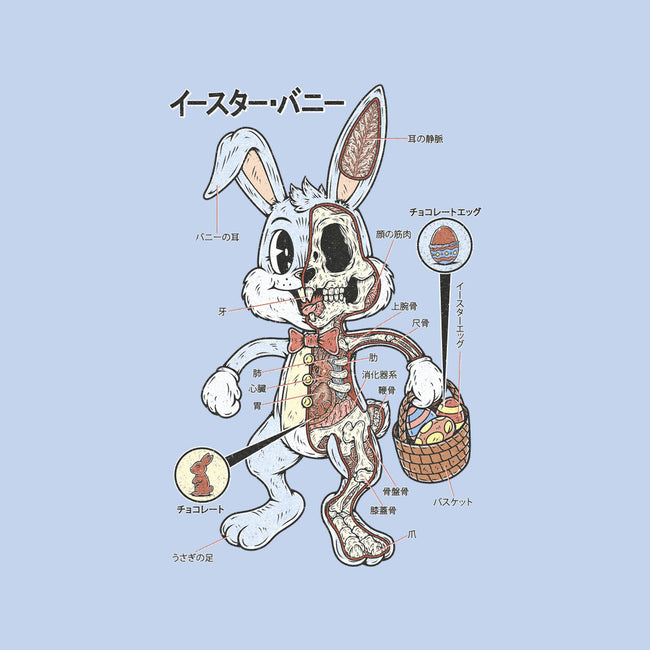 Easter Bunny Anatomy-None-Removable Cover-Throw Pillow-Firebrander