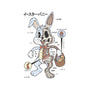 Easter Bunny Anatomy-Unisex-Basic-Tee-Firebrander
